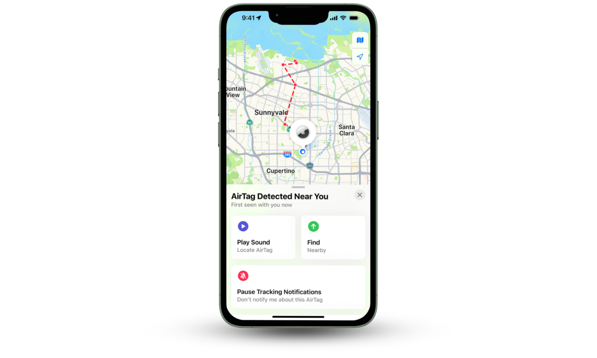 If you're being tracked by AirTag, make the tracker play a sound to help you find it. In the Find My app, tap on the suspicious device and choose Play Sound. If you're being tracked by AirTag, make the tracker play a sound to help you find it. In the Find My app, tap on the suspicious device and choose Play Sound.