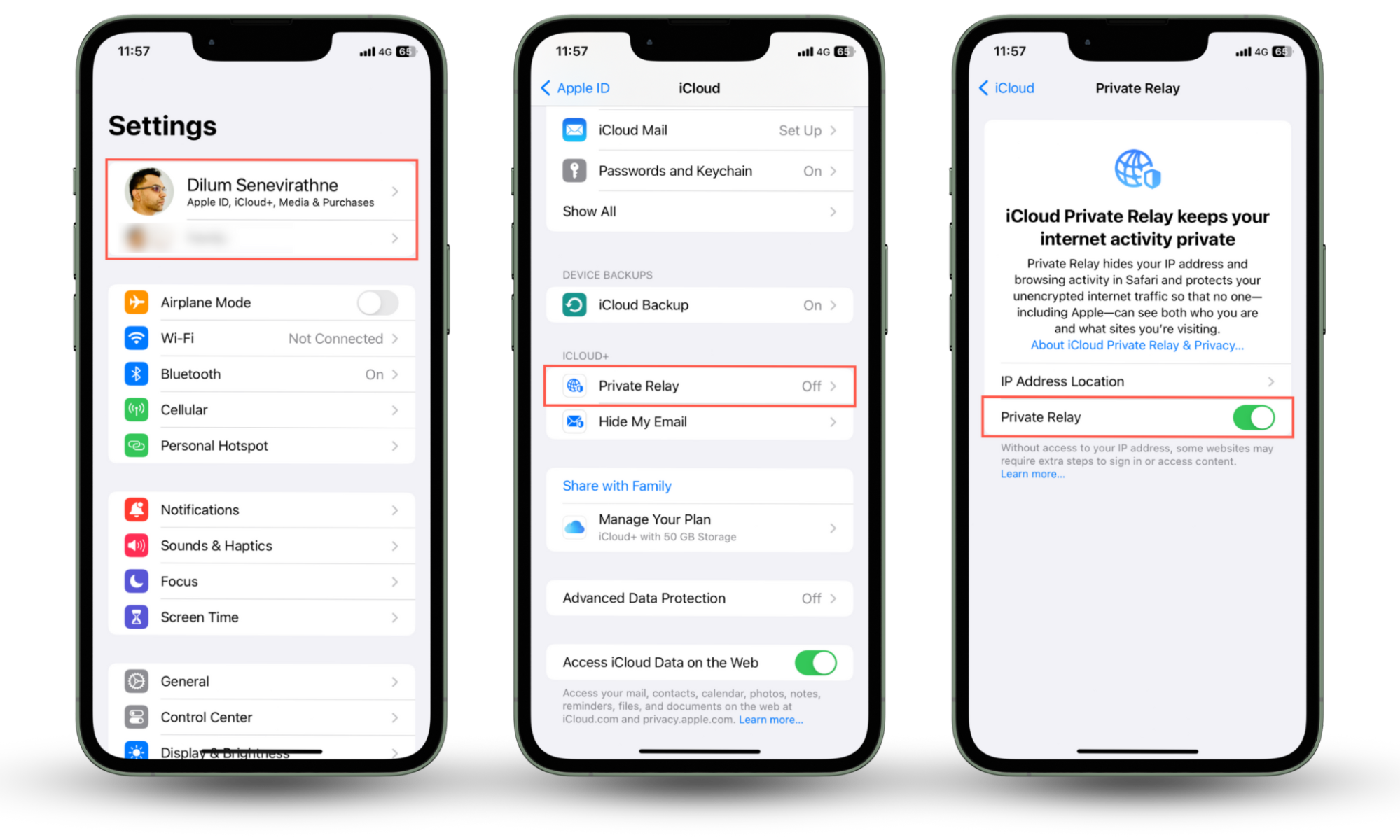 These iPhone screenshots show how to activate Private Relay in iOS as a precaution against your iPhone being hacked through Safari. These iPhone screenshots show how to activate Private Relay in iOS as a precaution against your iPhone being hacked through Safari.