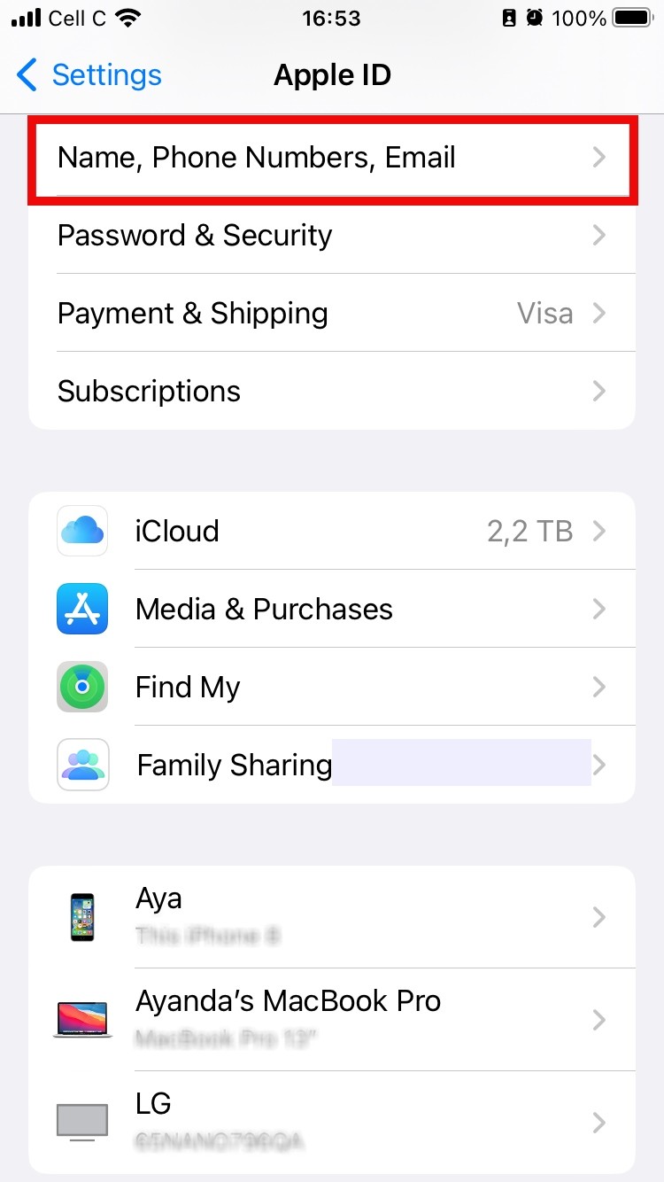 If your iCloud is hacked, view and update your personal account information. Here's how: Open the Settings app on your iPhone and select Name > Name, Phone, Email. If your iCloud is hacked, view and update your personal account information. Here's how: Open the Settings app on your iPhone and select Name > Name, Phone, Email.