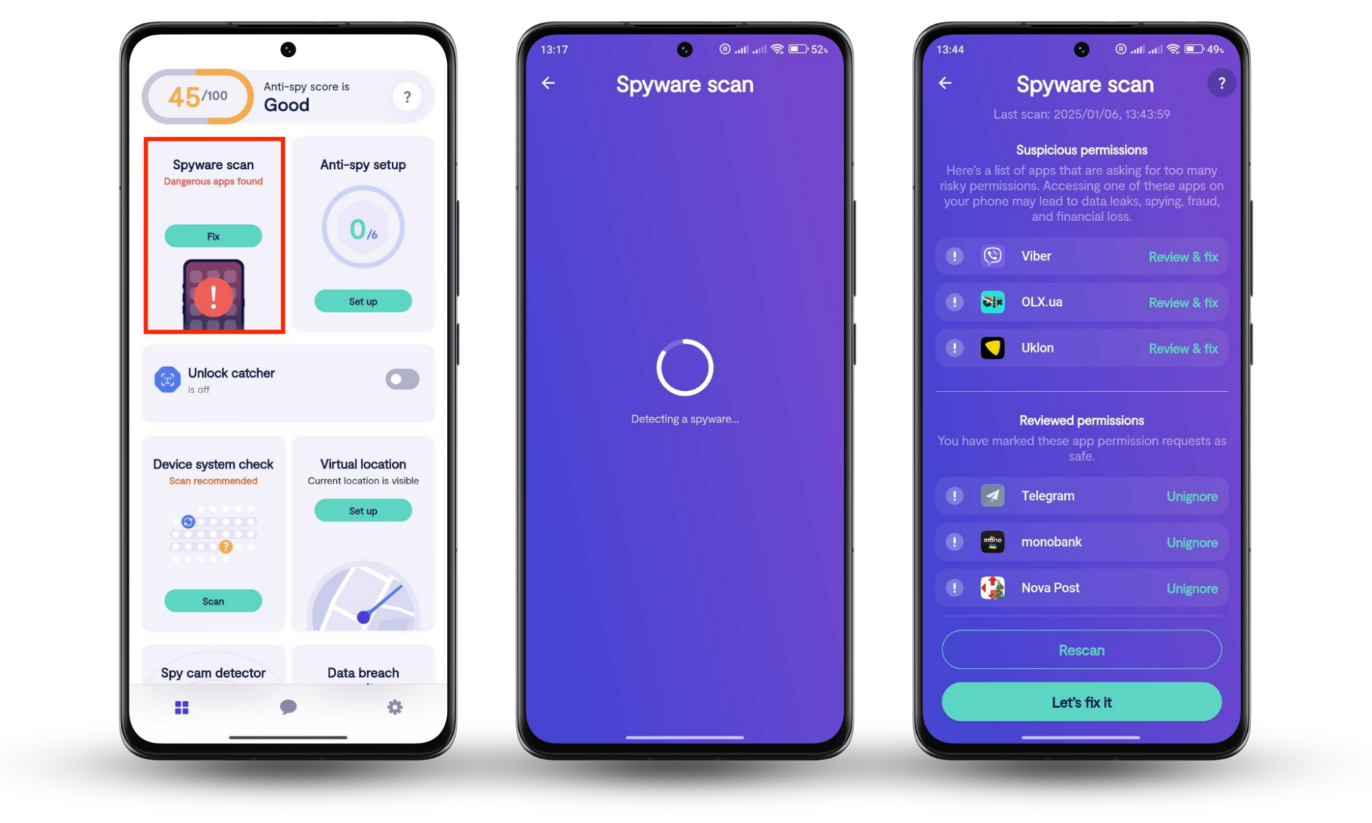 If your Android phone is making weird noises, scan it for spyware. Open Clario Anti Spy and press Fix under Spyware scan. If your Android phone is making weird noises, scan it for spyware. Open Clario Anti Spy and press Fix under Spyware scan.